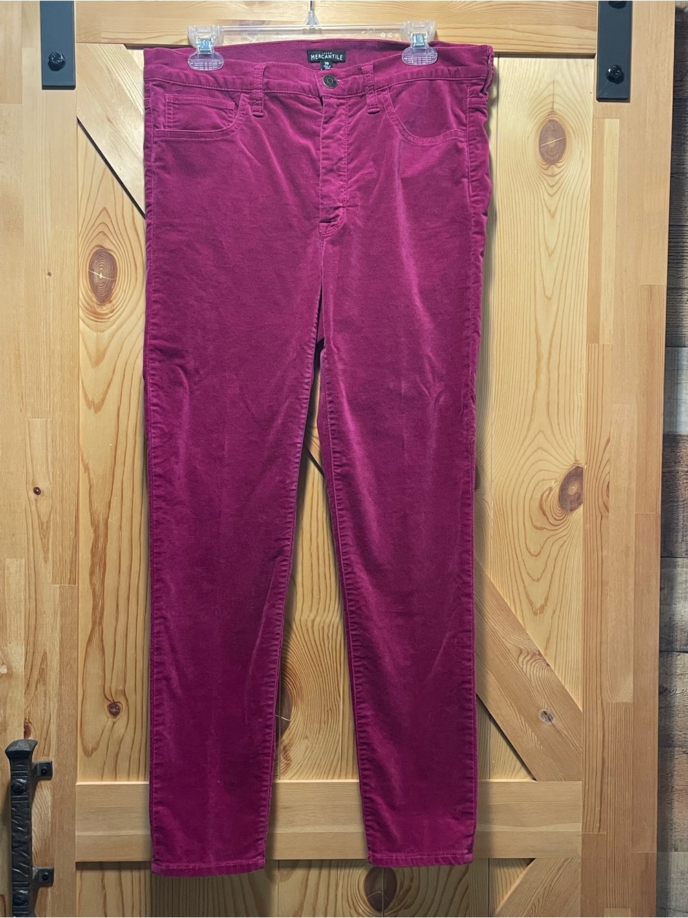 J. Crew Women's Burgundy Corduroy Ankle Pants